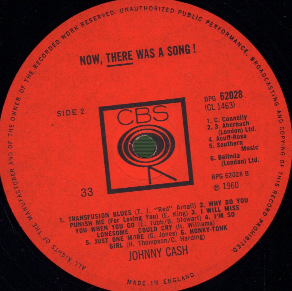 Johnny Cash - There Was A Song - Lp