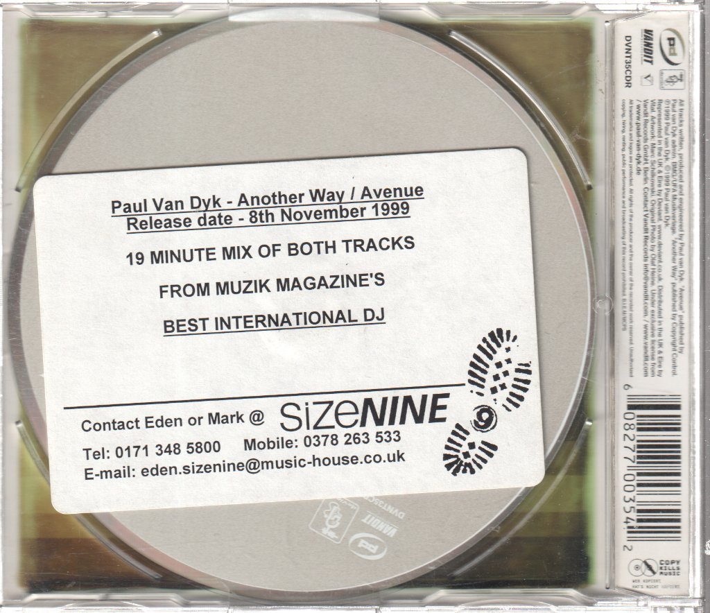 Paul Van Dyk - Another Way/Avenue - Cd