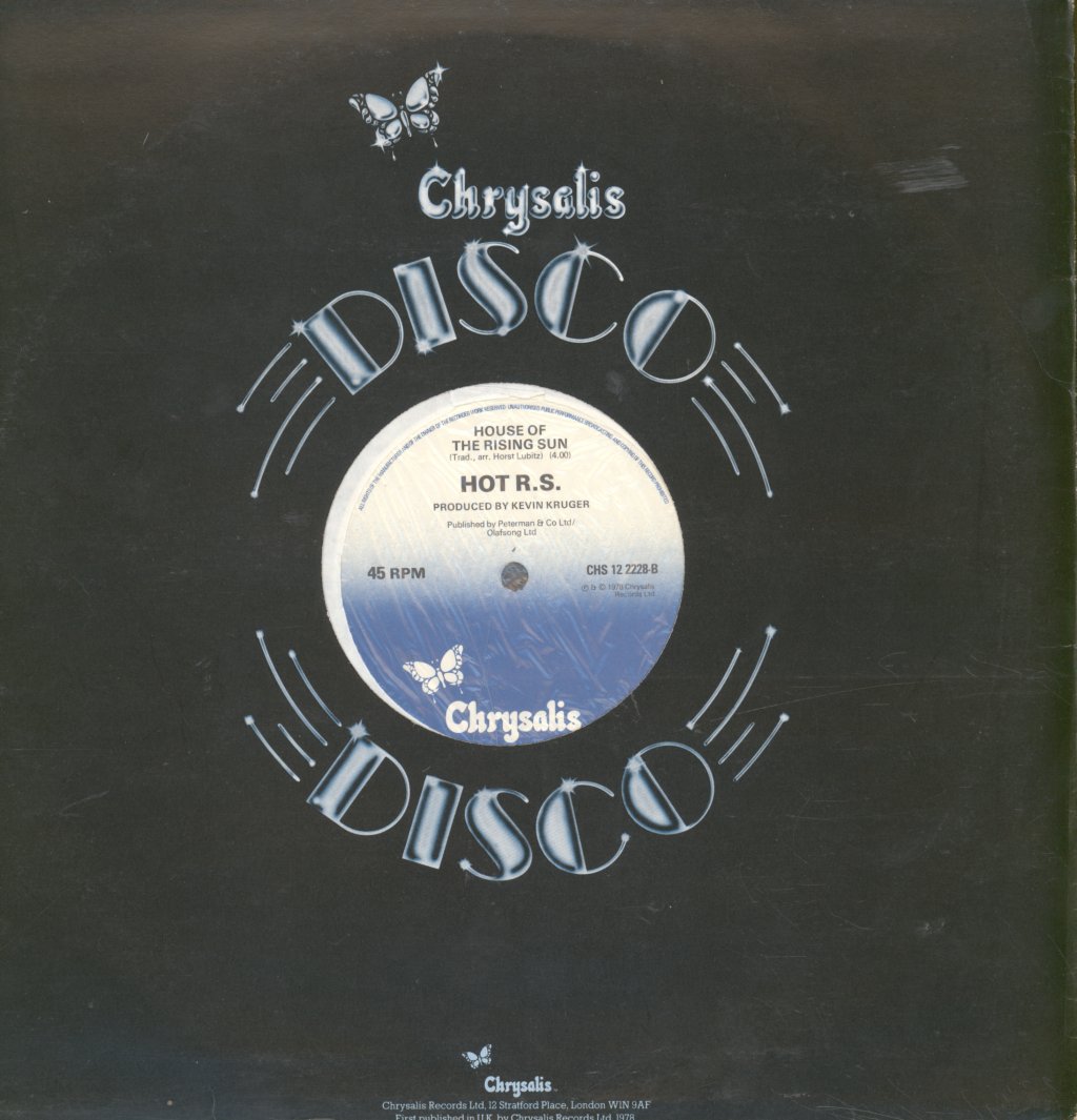 Hot R.s. - House Of The Rising Sun - 12 Inch