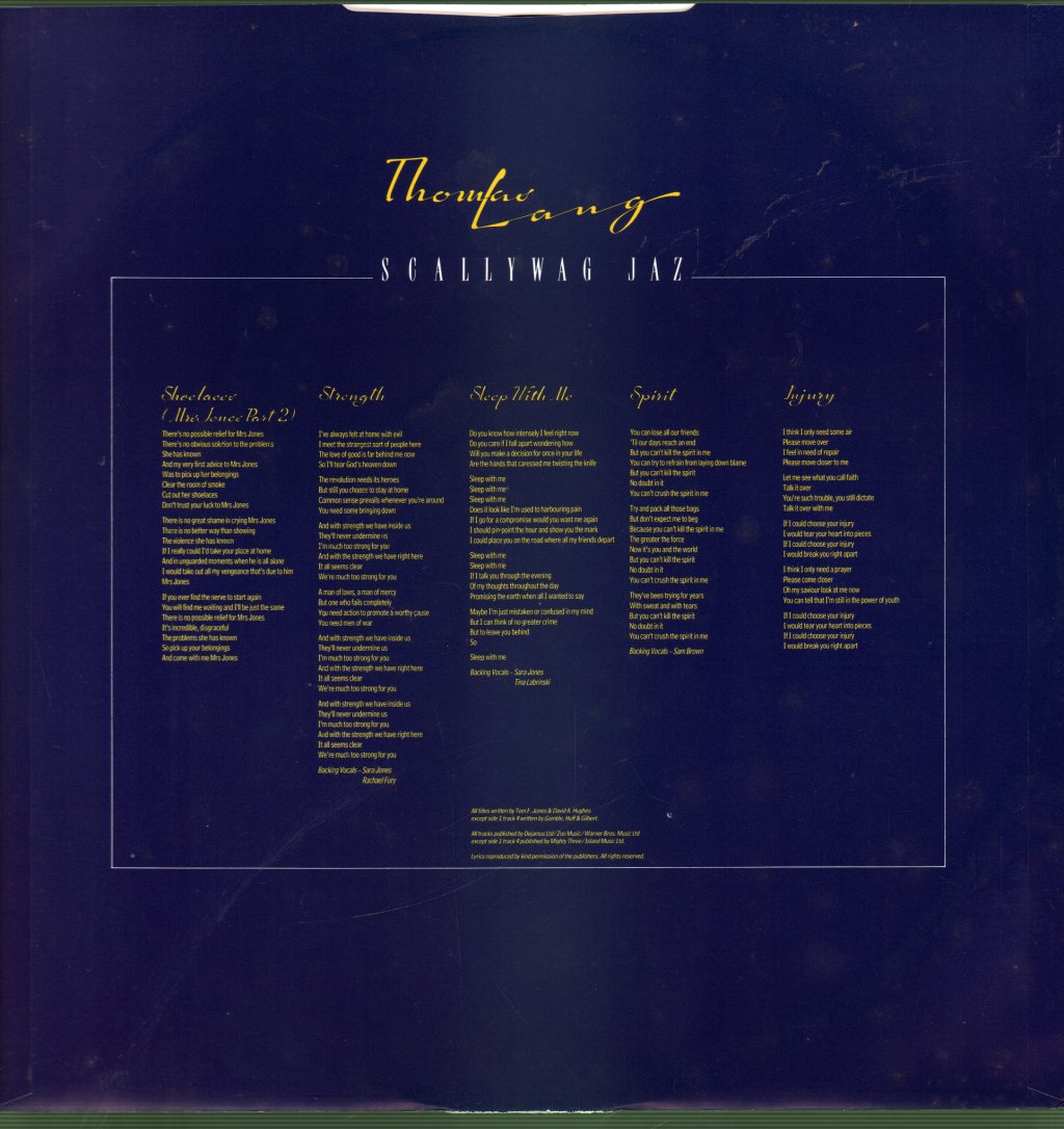 Thomas Lang - Scallywag Jaz - Lp
