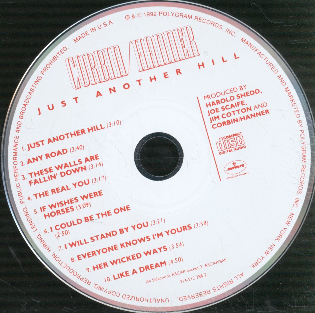 Corbin/Hanner - Just Another Hill - Cd