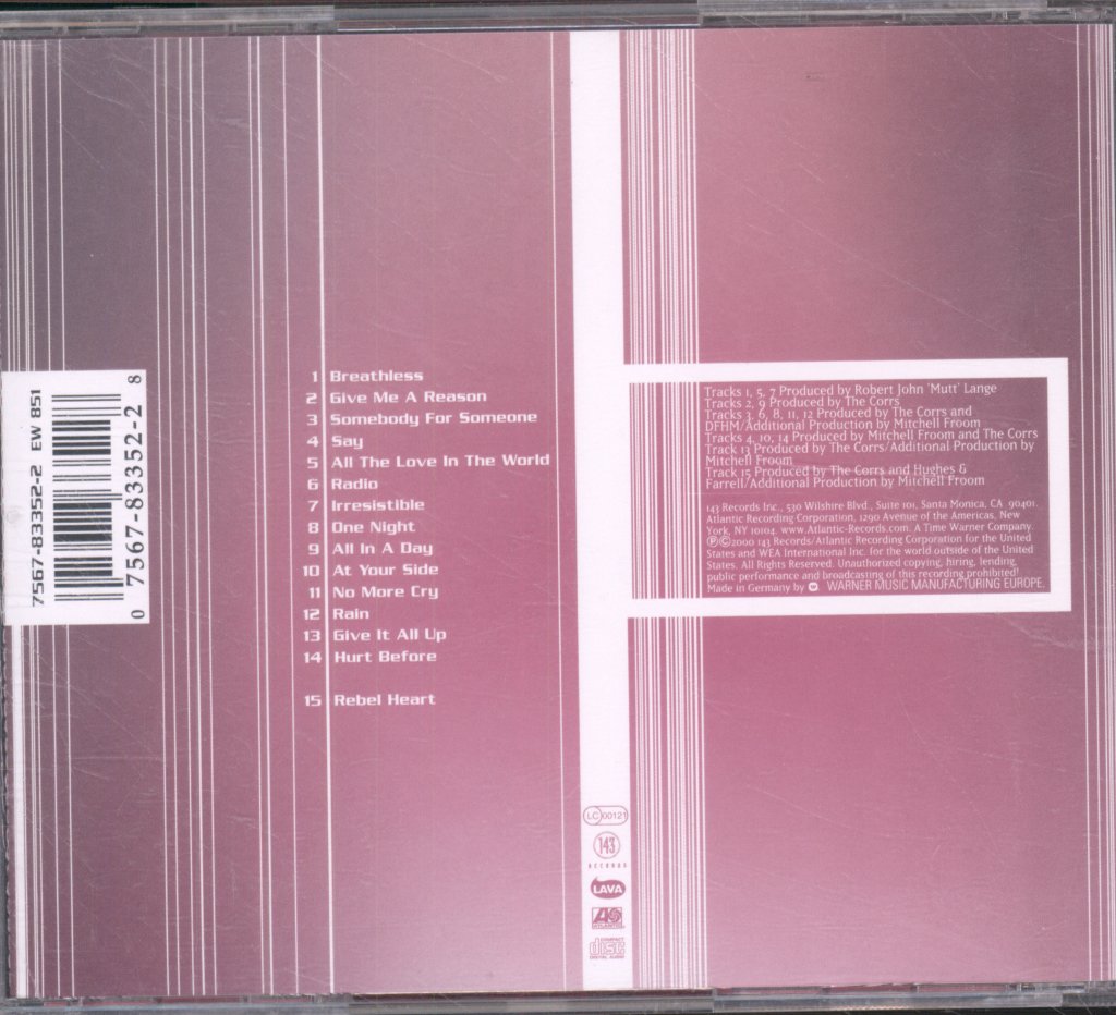Corrs - In Blue - Cd