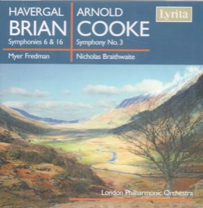 Havergal Brian/Arnold Cooke - Symphonies 6 & 16/Symphony No.3 - Cdr