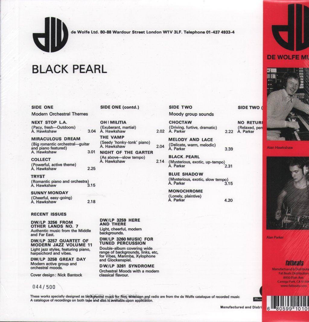 Alan Parker And Alan Hawkshaw - Black Pearl - Lp