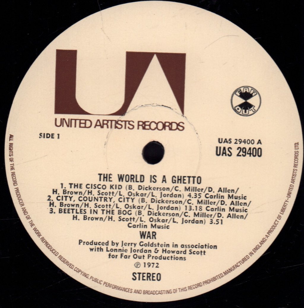 War - World Is A Ghetto - Lp