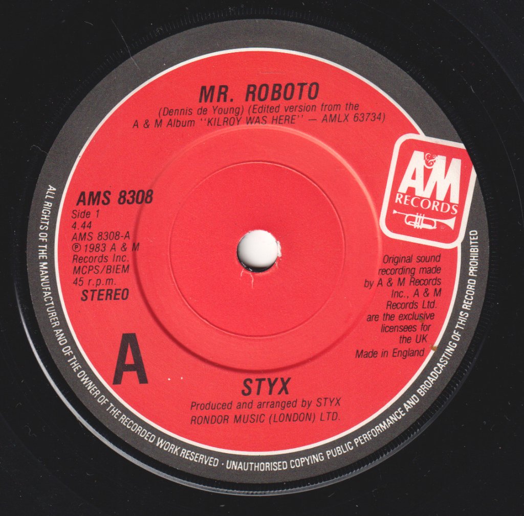 Styx - Mr Roboto - 7 Inch