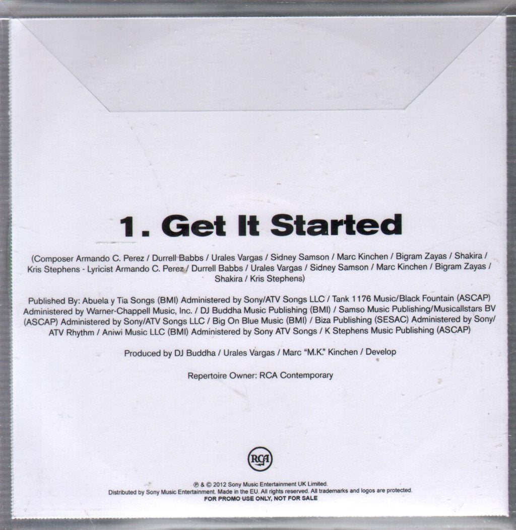 Pitbull Featuring Shakira - Get It Started - Cdr