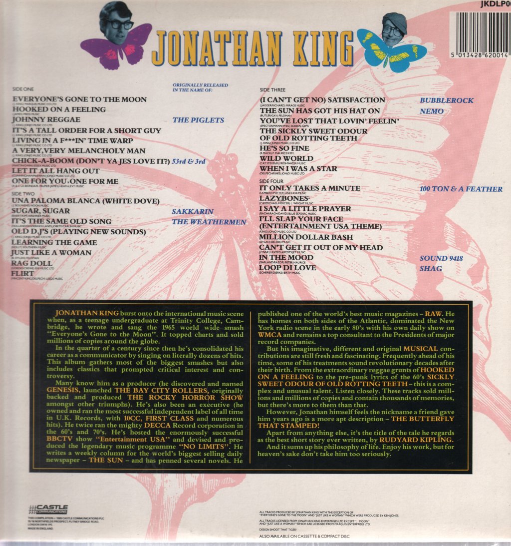 Jonathan King - Butterfly That Stamped - Double Lp