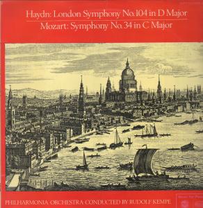 Rudolf Kempe / Philharmonia Orchestra - Haydn - London Symphony No.104 In D Major / Mozart - Lp