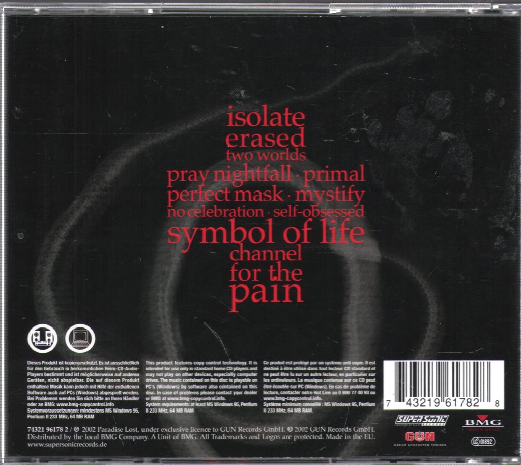 Paradise Lost - Symbol Of Life - Cd