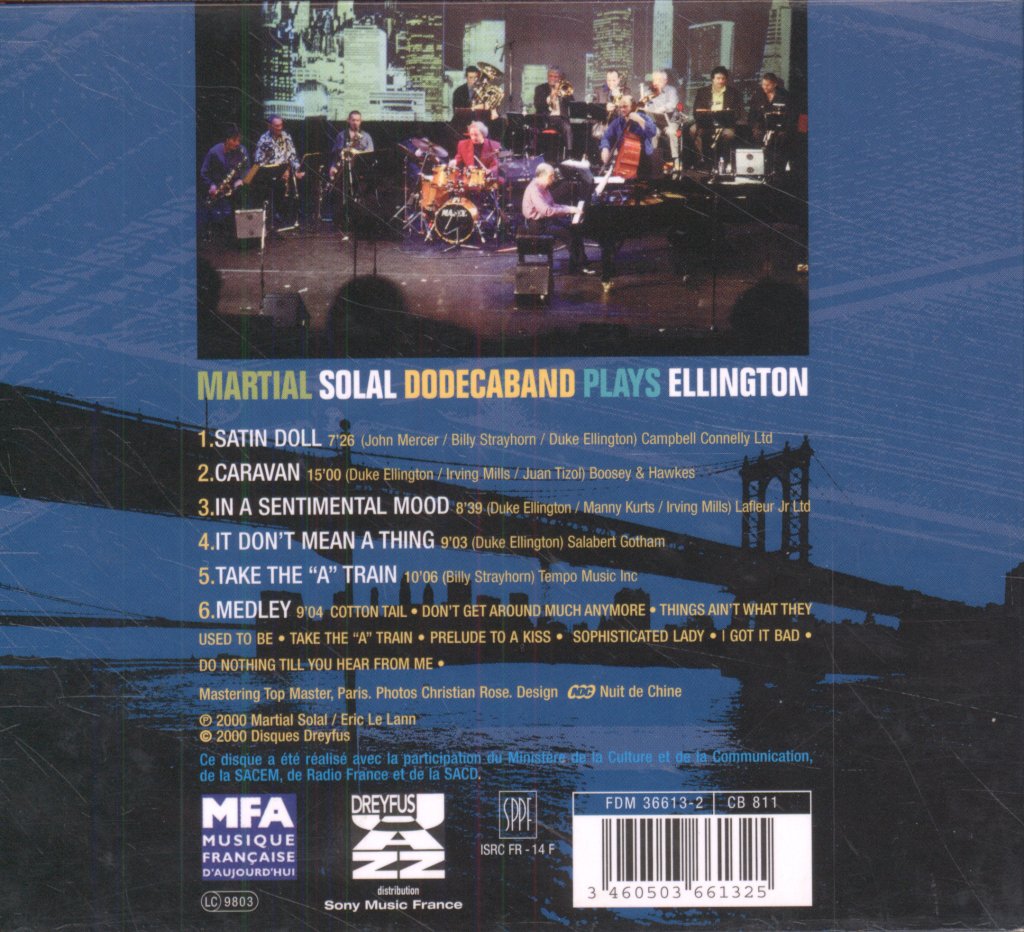 Martial Solal Dodecaband - Plays Ellington - Cd