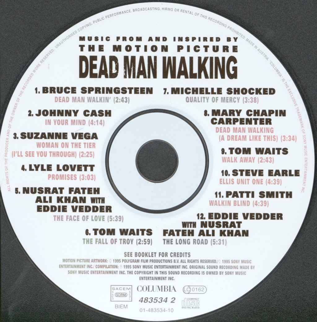 Various Artists - Dead Man Walking - Music From And Inspired By The Motion Picture - Cd