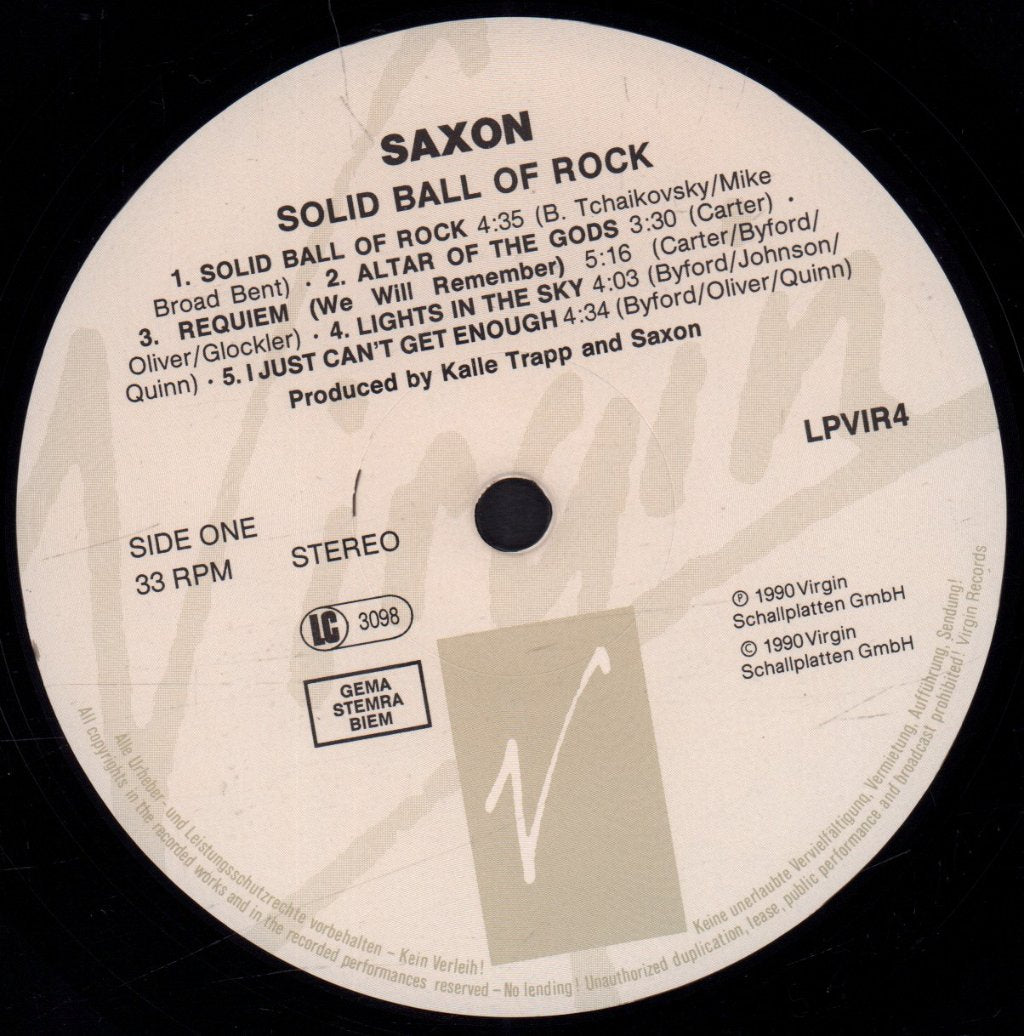 Saxon - Solid Ball Of Rock - Lp