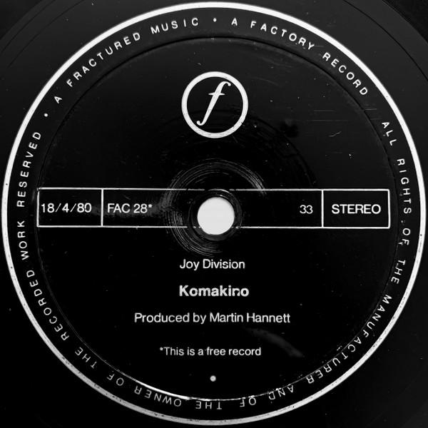Joy Division - Komakino - 7 Inch