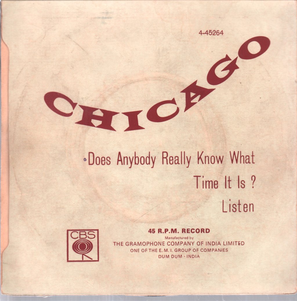 Chicago - Does Anybody Really Know What Time It Is? / Listen - 7 Inch