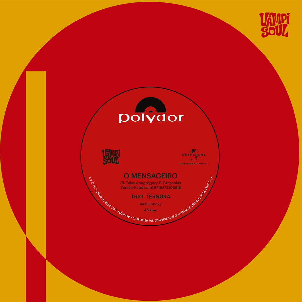 Trio Ternura - O Mensageiro - 7 Inch
