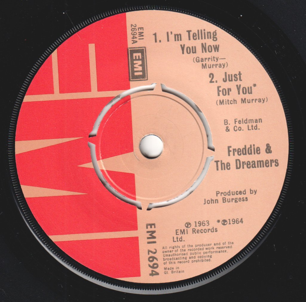 Freddie And The Dreamers - I'm Telling You Now - 7 Inch