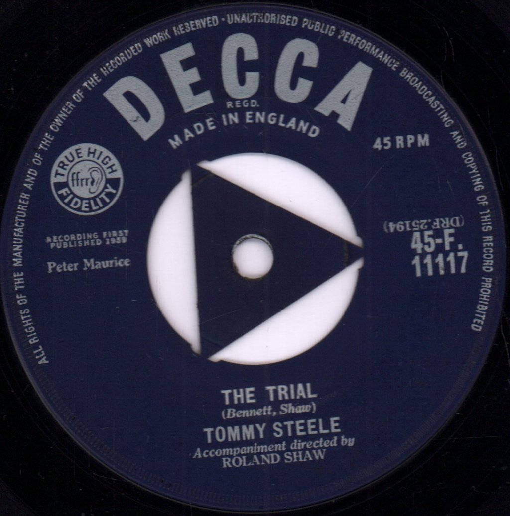 Tommy Steele - Hiawatha - 7 Inch