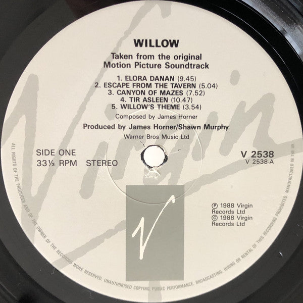 James Horner - Willow - Lp