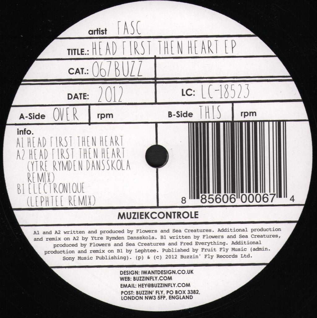 Flowers And Sea Creatures - Head First Then Heart EP - 12 Inch