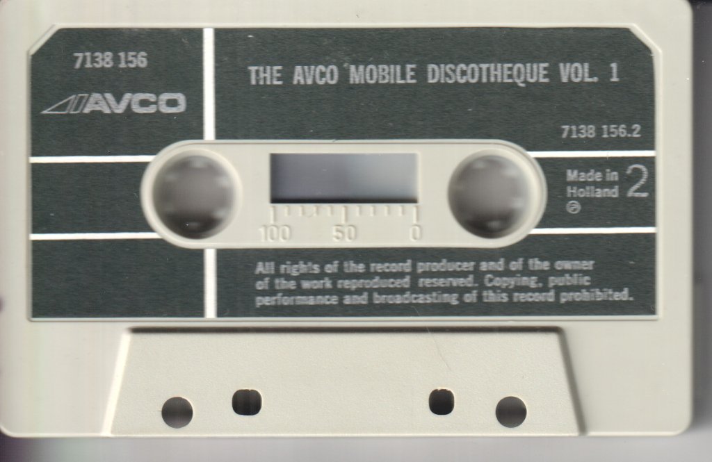 Various Artists - Avco Mobile Discotheque Vol 1 - Cassette
