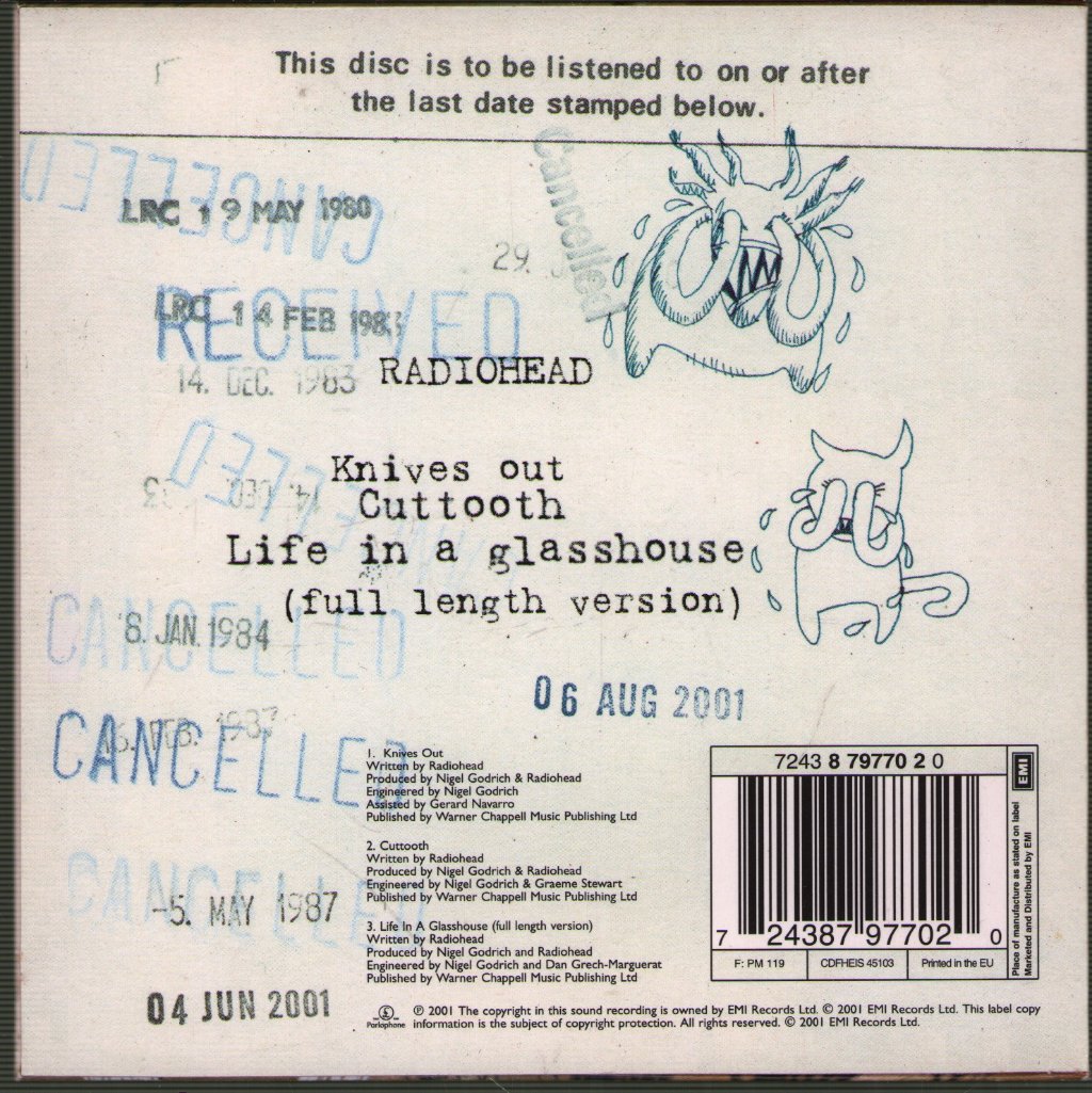 Radiohead - Knives Out - Cd
