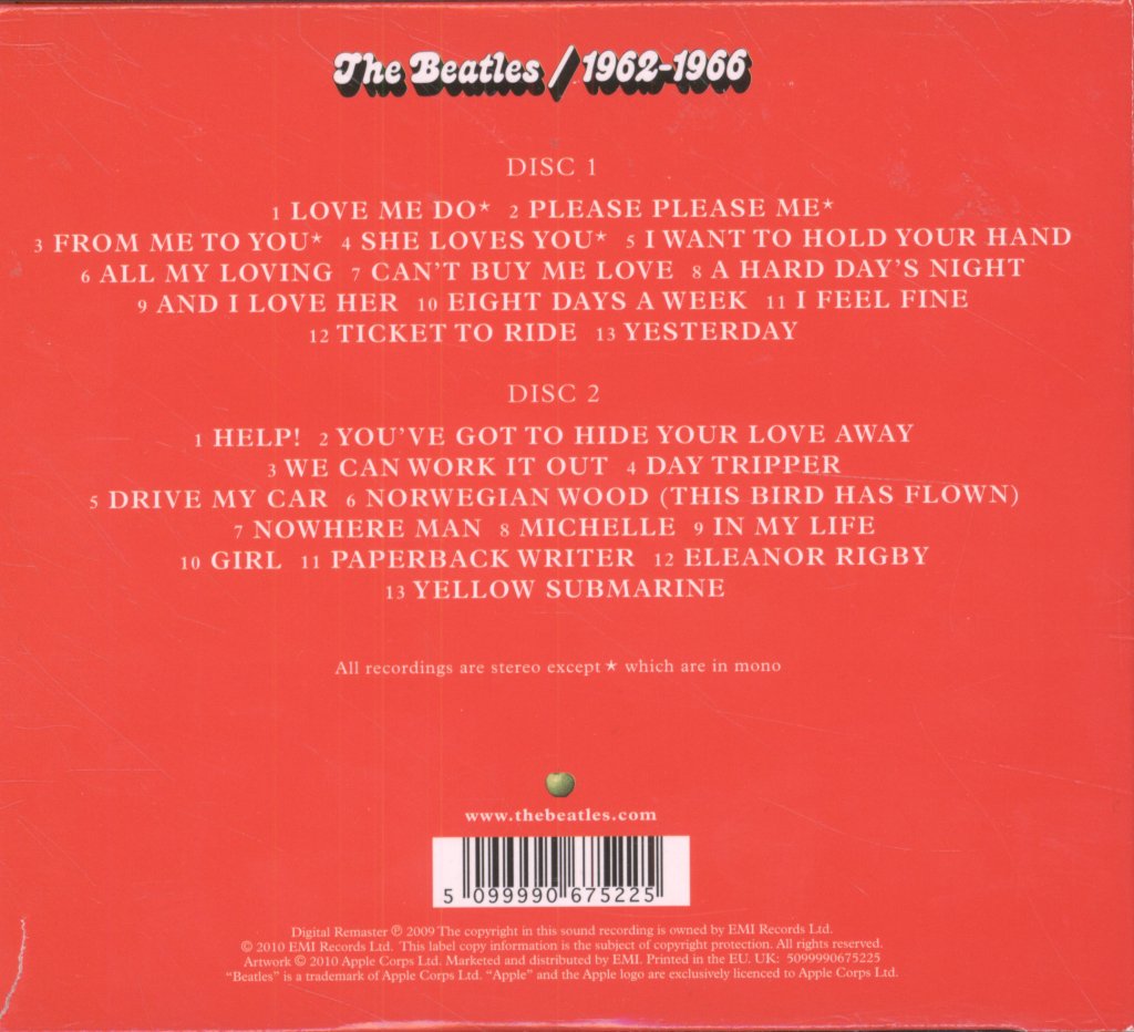 Beatles - 1962-1966 - Double Cd