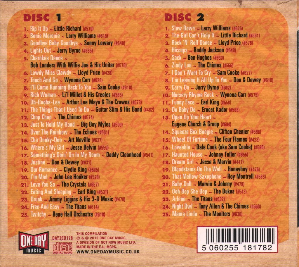 Various Artists - Rip It Up - The Specialty Story - Double Cd