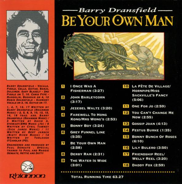 Barry Dransfield - Be Your Own Man - Cd