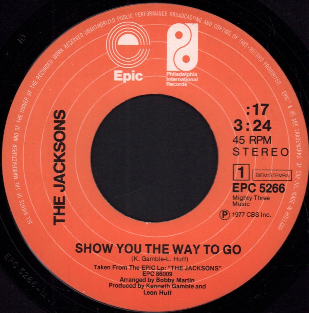 Jacksons (Us Group) - Show You The Way To Go - 7 Inch