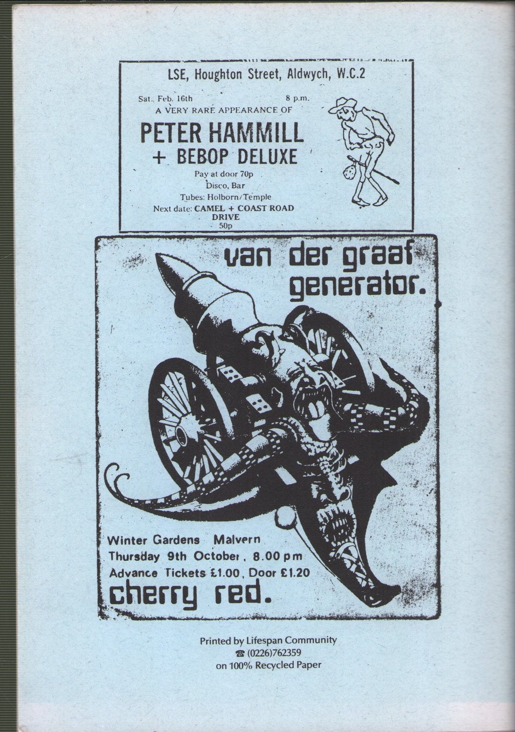 Peter Hammill and Van Der Graaf Generator - Pilgrims 17 - Fanzine