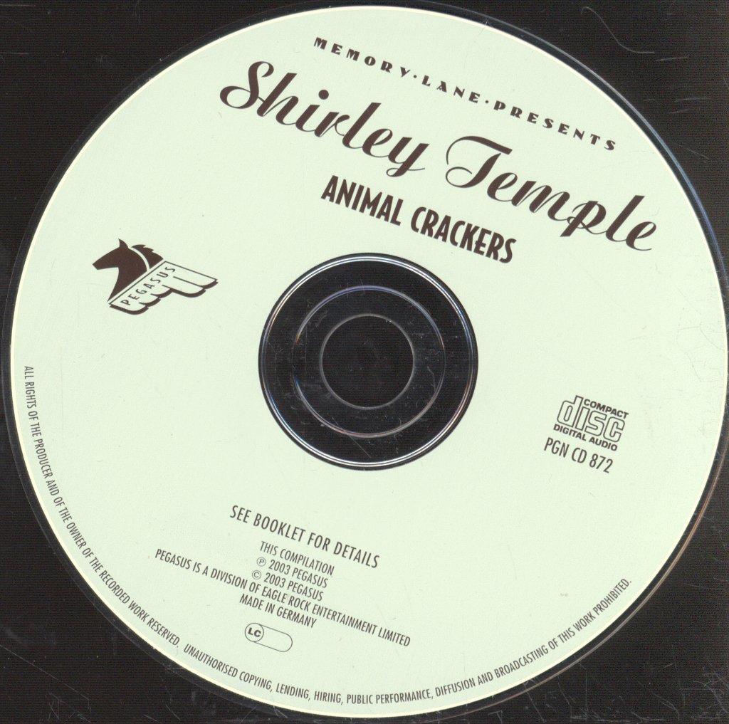 Shirley Temple - Animal Crackers - Cd