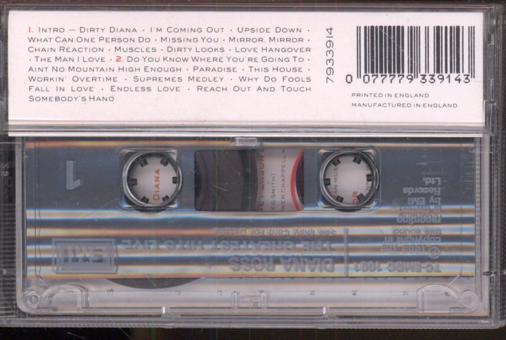 Diana Ross - Greatest Hits Live - Cassette