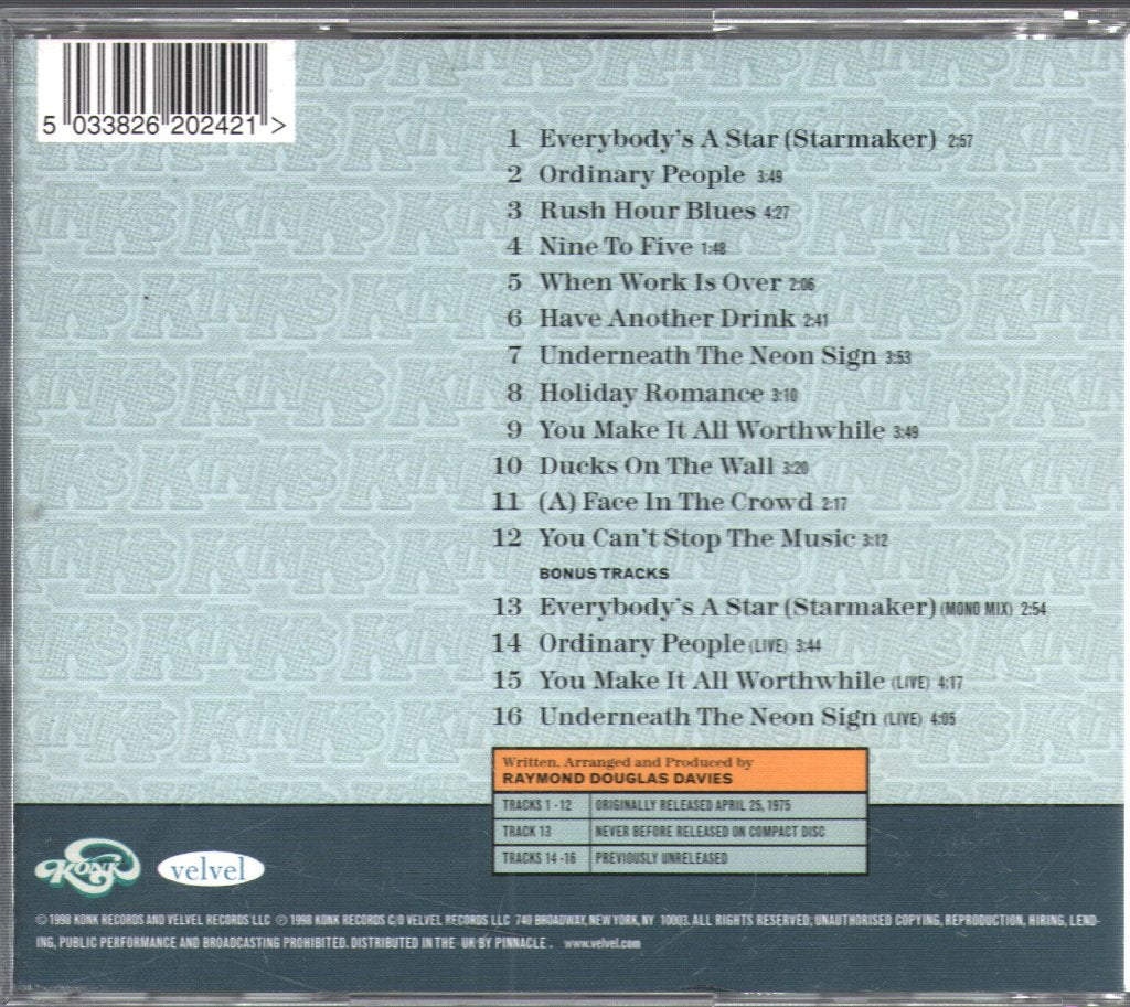 Kinks - Soap Opera - Cd
