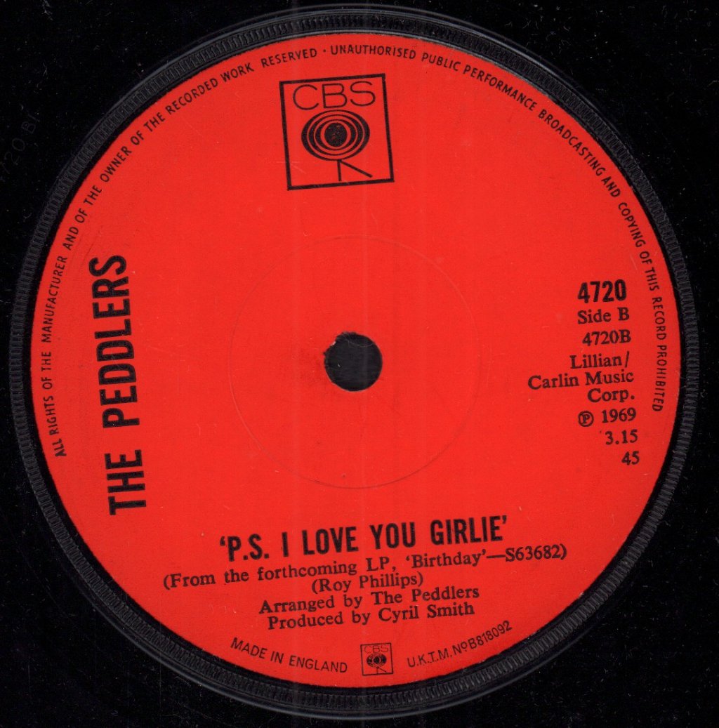 Peddlers - Girlie - 7 Inch