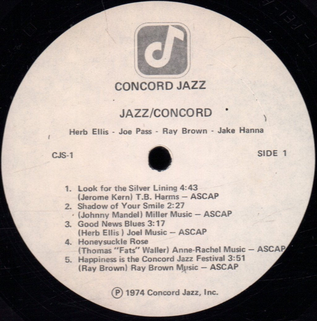 Joe Pass, Ray Brown, Jake Hanna, Herb Ellis - Jazz/Concord - Lp