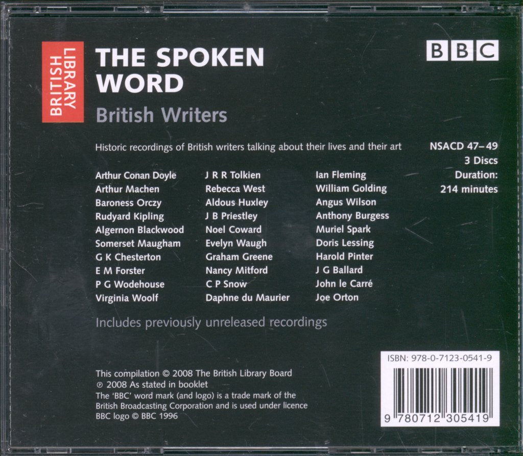 Various Artists - British Writers - Triple Cd