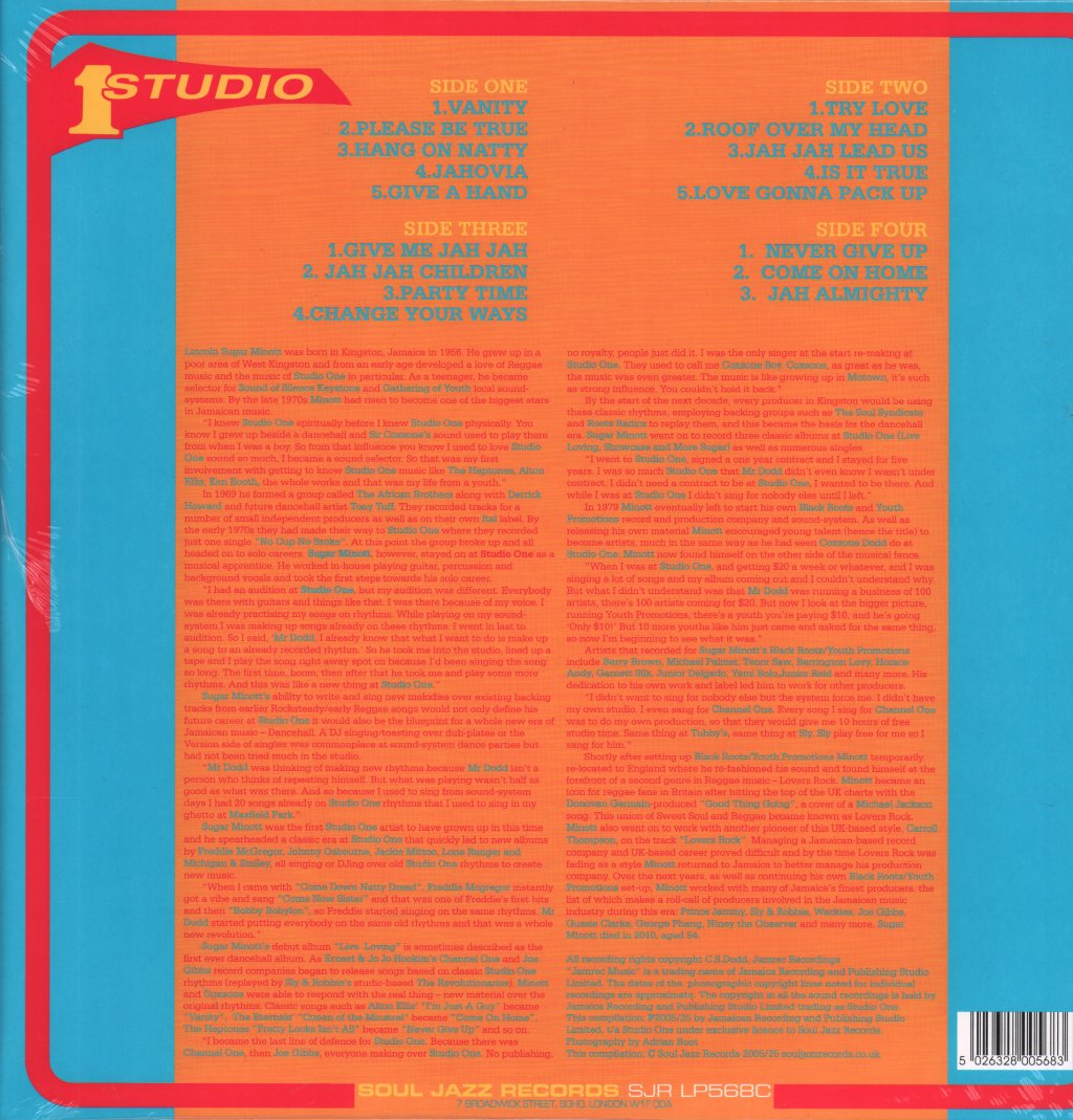 Sugar Minott - Sugar Minott At Studio One (RSD2025) - Lp