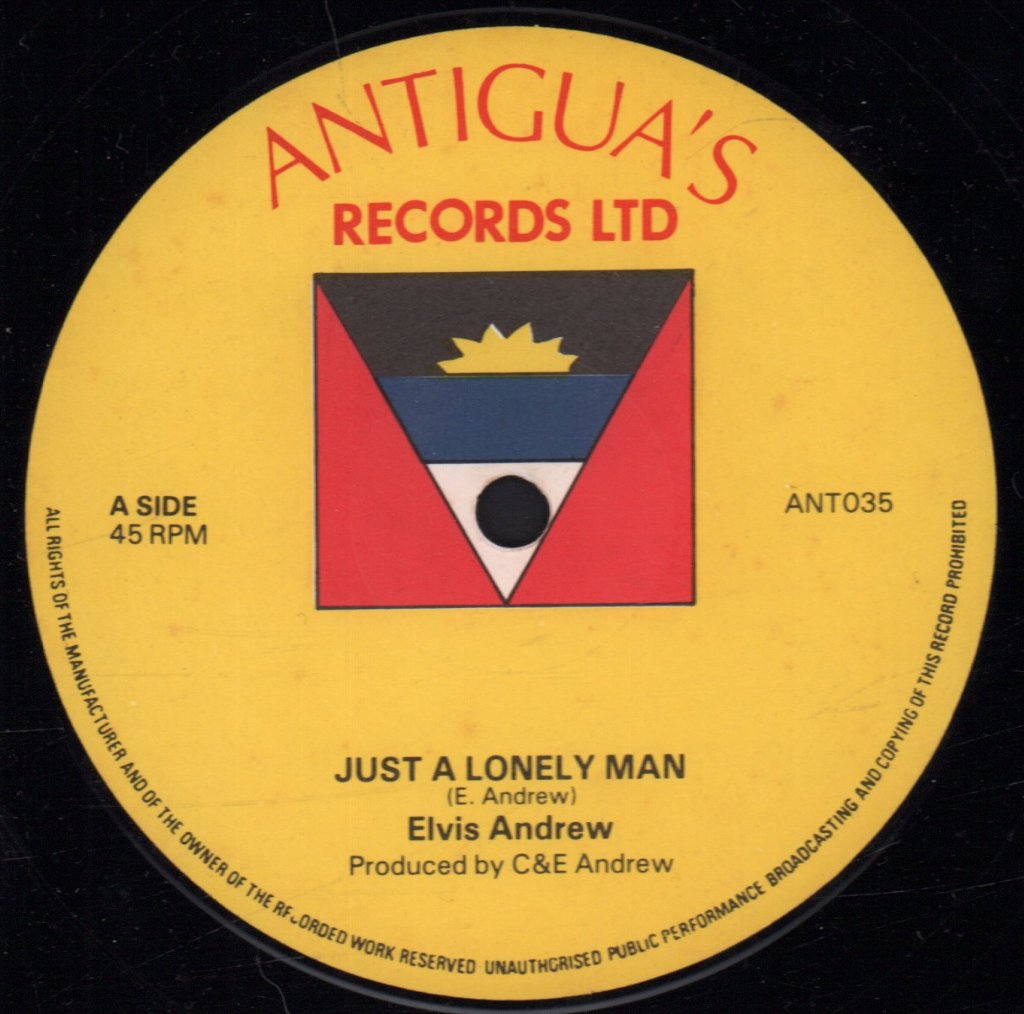 Elvis Andrew - Just A Lonely Man - 12 Inch
