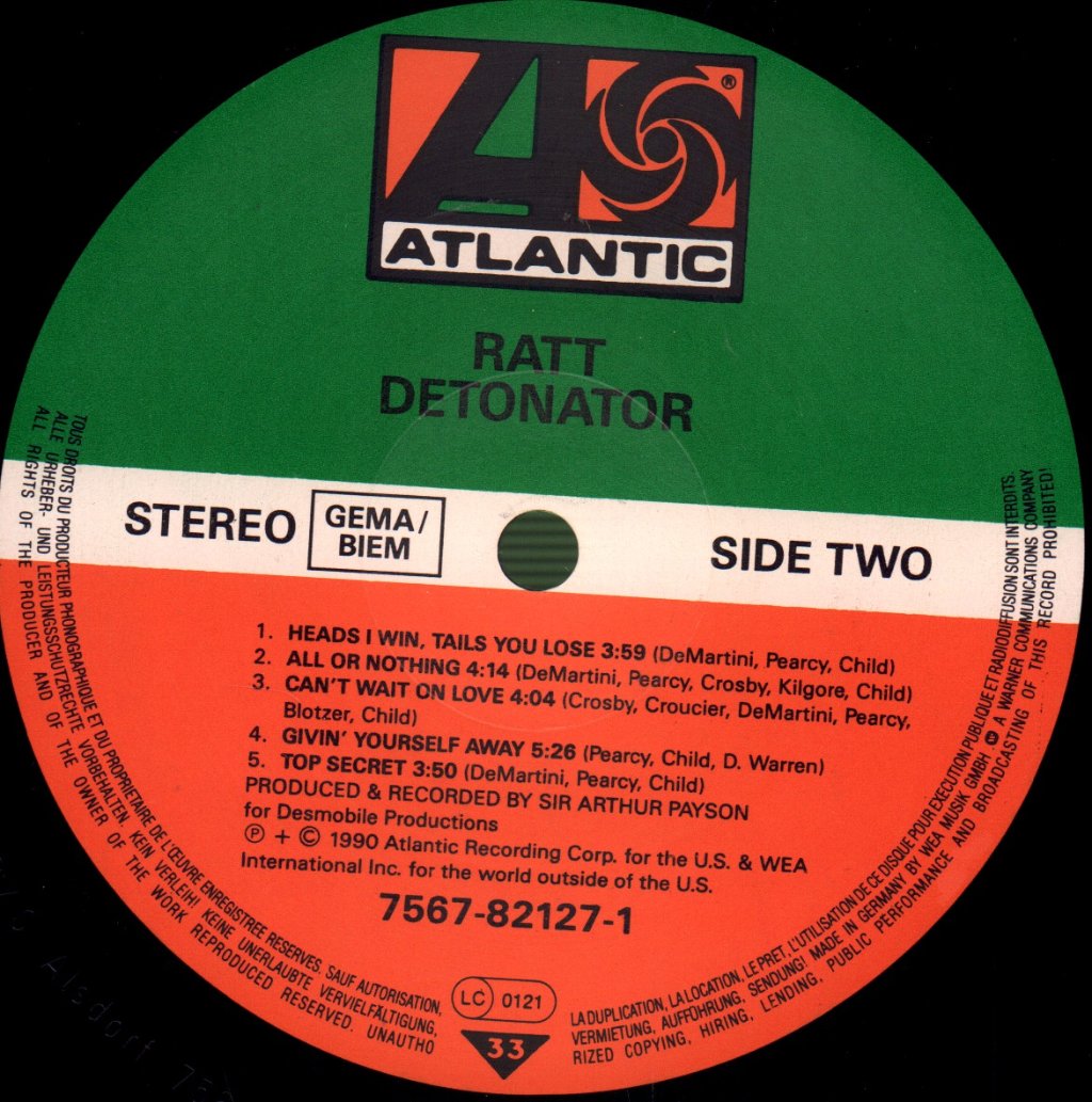 Ratt - Detonator - Lp