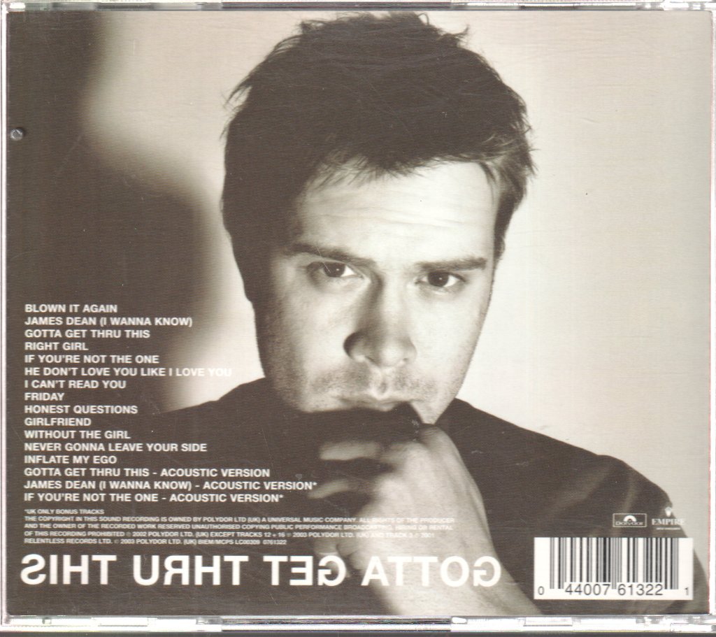 Daniel Bedingfield - Gotta Get Thru This - Cd