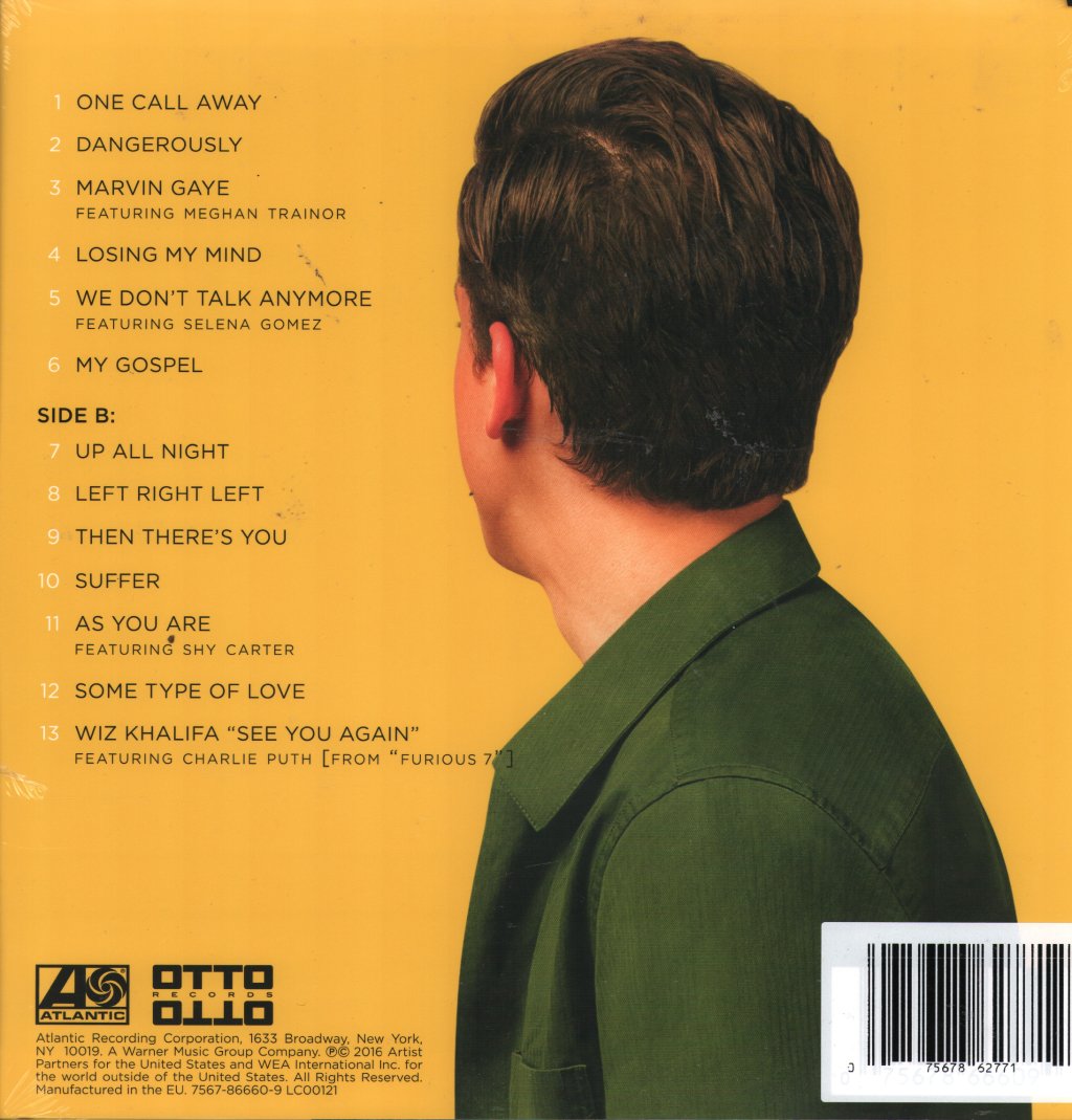 Charlie Puth - Nine Track Mind - Lp