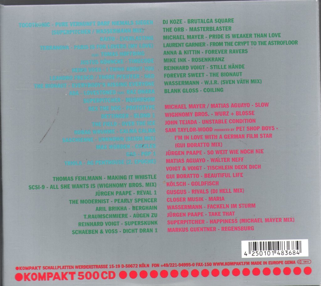Various Artists - Kompakt 500 - Triple Cd