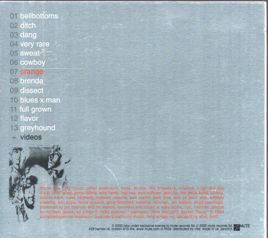 Jon Spencer Blues Explosion - Orange - Cd