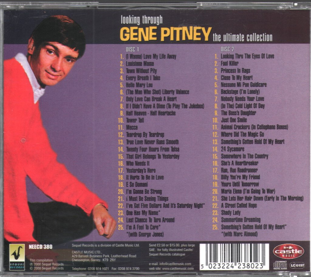 Gene Pitney - Looking Through Gene Pitney - The Ultimate Collection - Double Cd