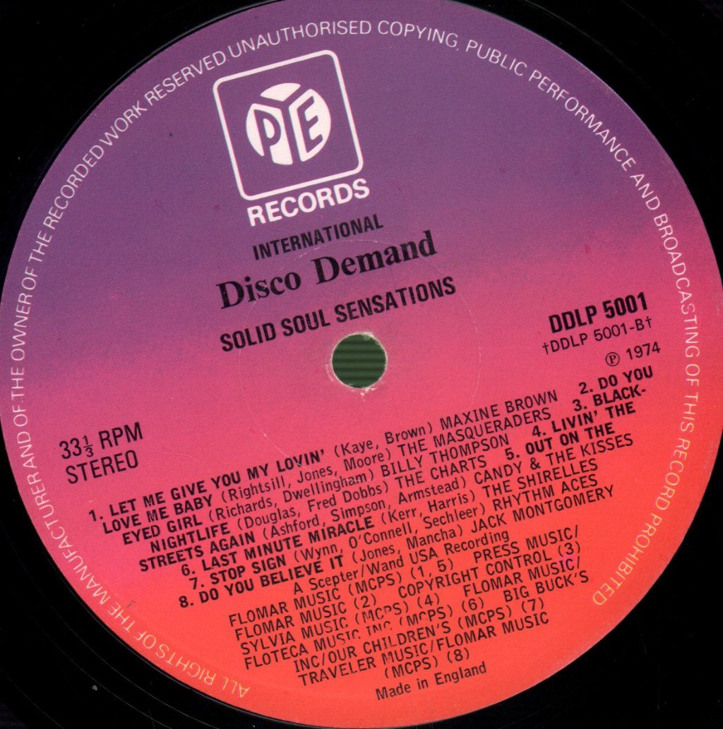 Various Artists - Disco Demand's Solid Soul Sensations - Lp