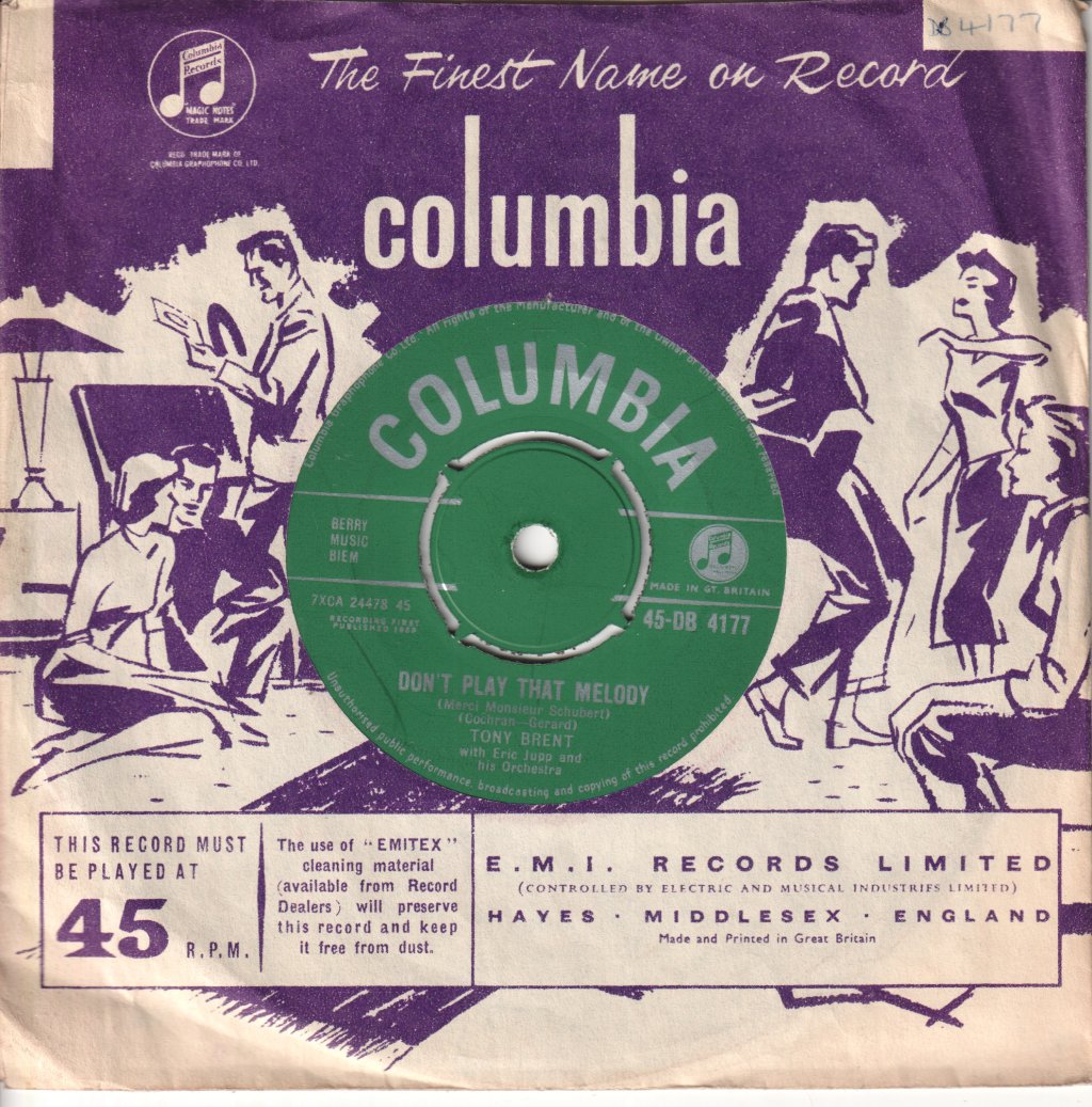 Tony Brent - Girl Of My Dreams - 7 Inch