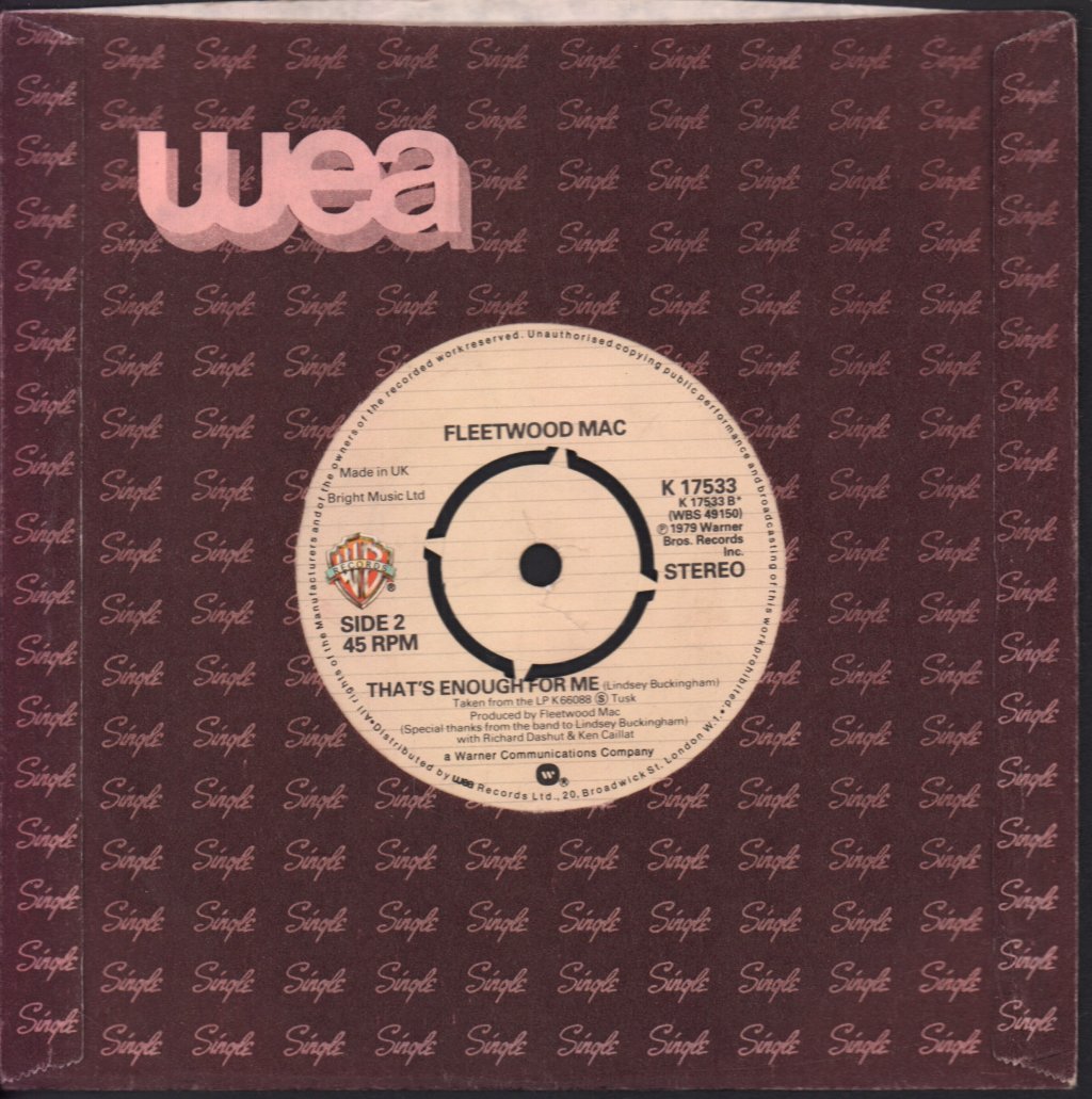 Fleetwood Mac - Sara - 7 Inch