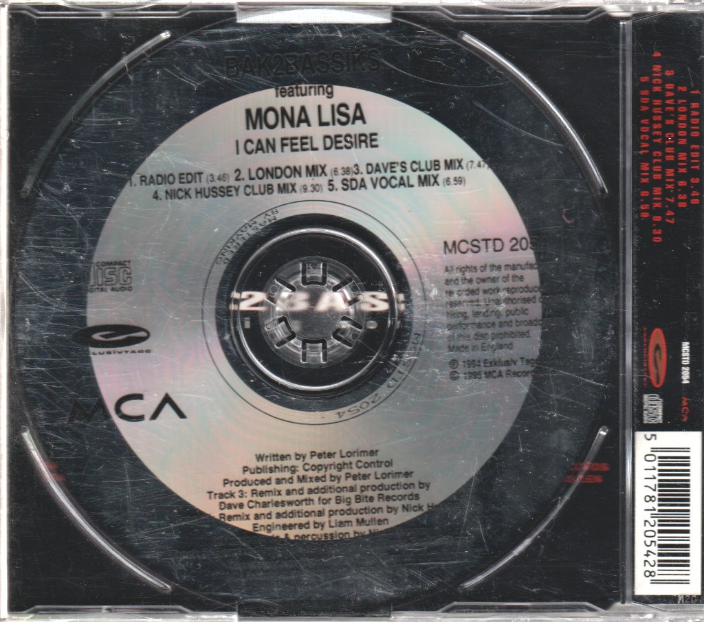Bak 2 Bassiks - I Can Feel Desire - Cd