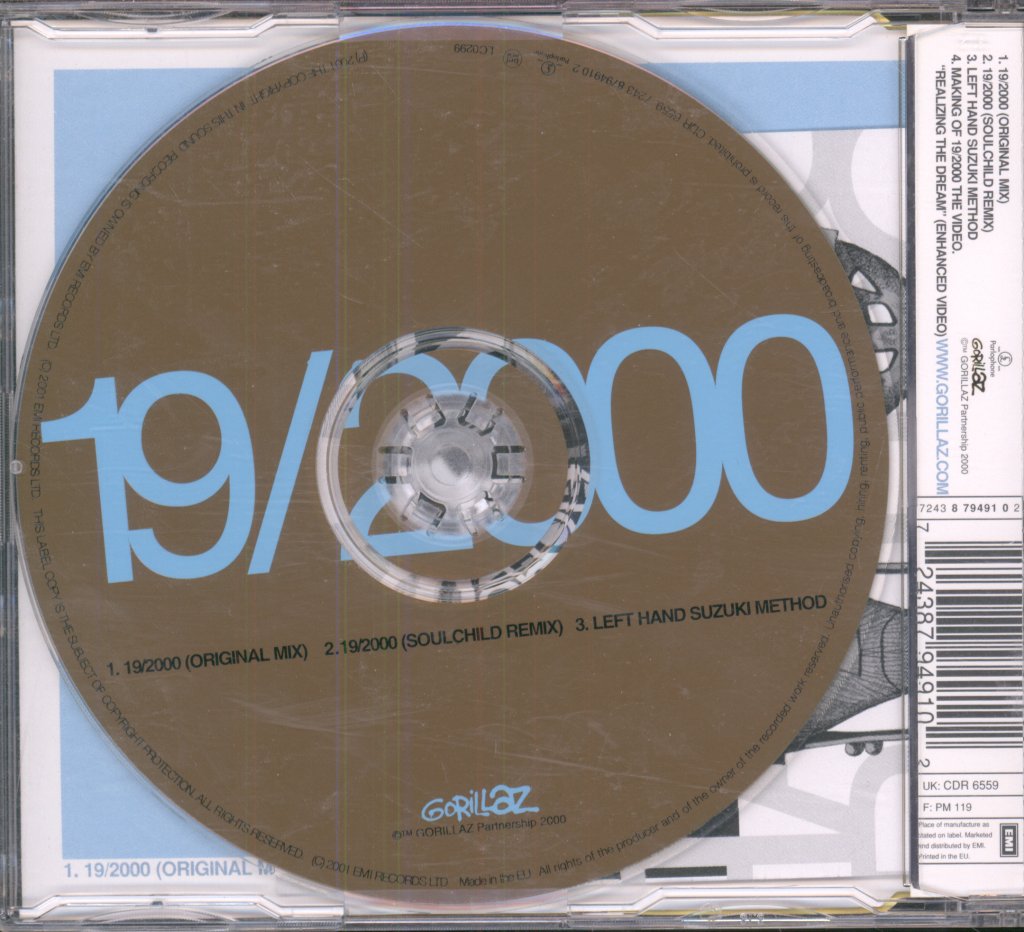 Gorillaz - 19/2000 - Cd